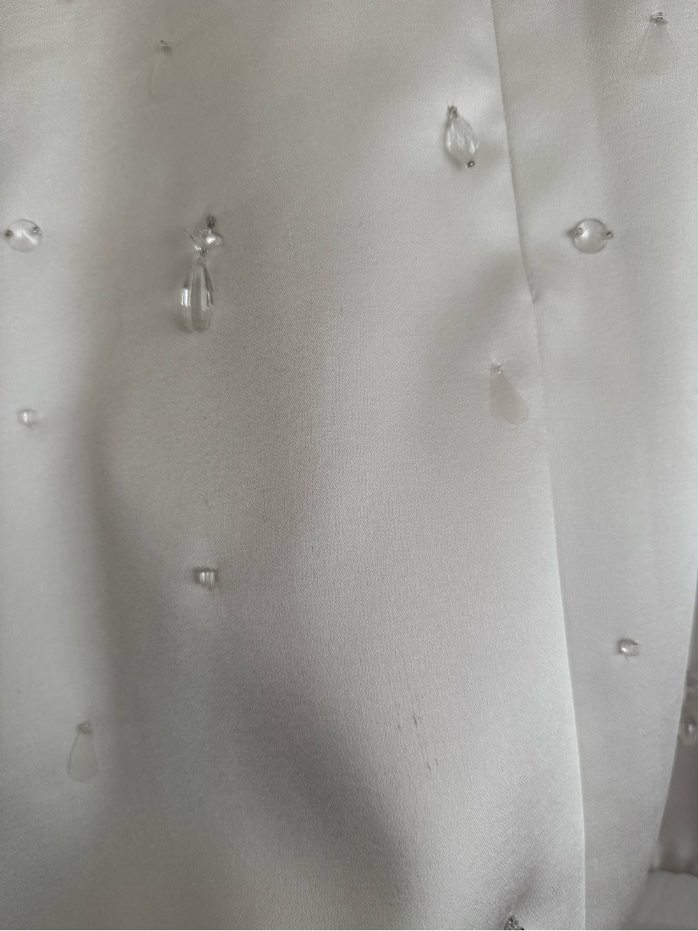 Retrofete Cornelia Crystal Embellished Empire Waist Mini Dress White - Picture 9 of 14